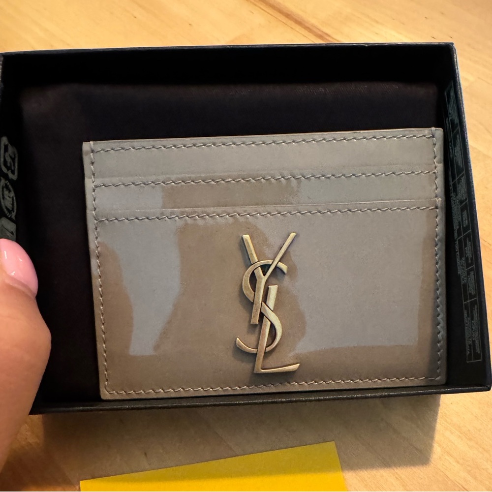 Yves Saint Laurent Tan Card Holder